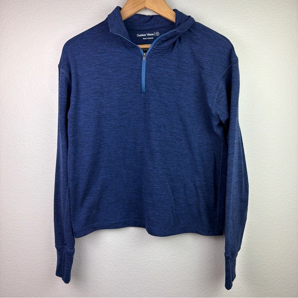 Outdoor Voices Tops - Outdoor Voices Quarter Zip Sweatshirt Long Sleeve Workout Blue Women’s Medium